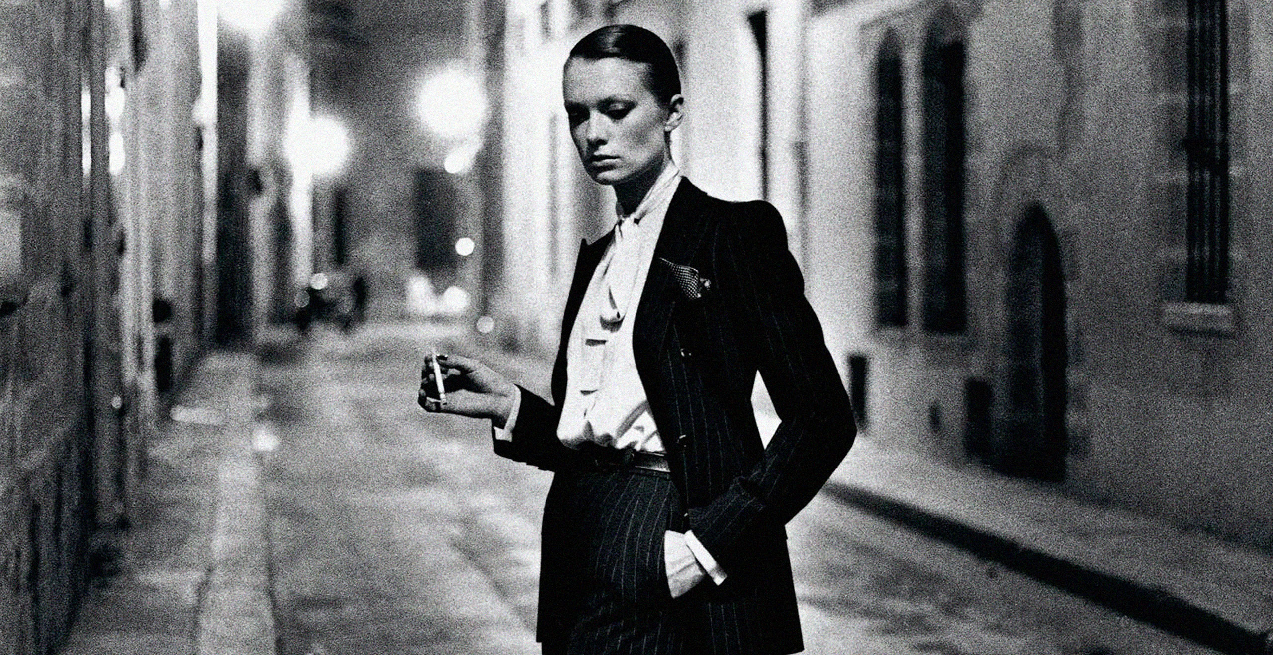 Helmut Newton, parisian street, 1975