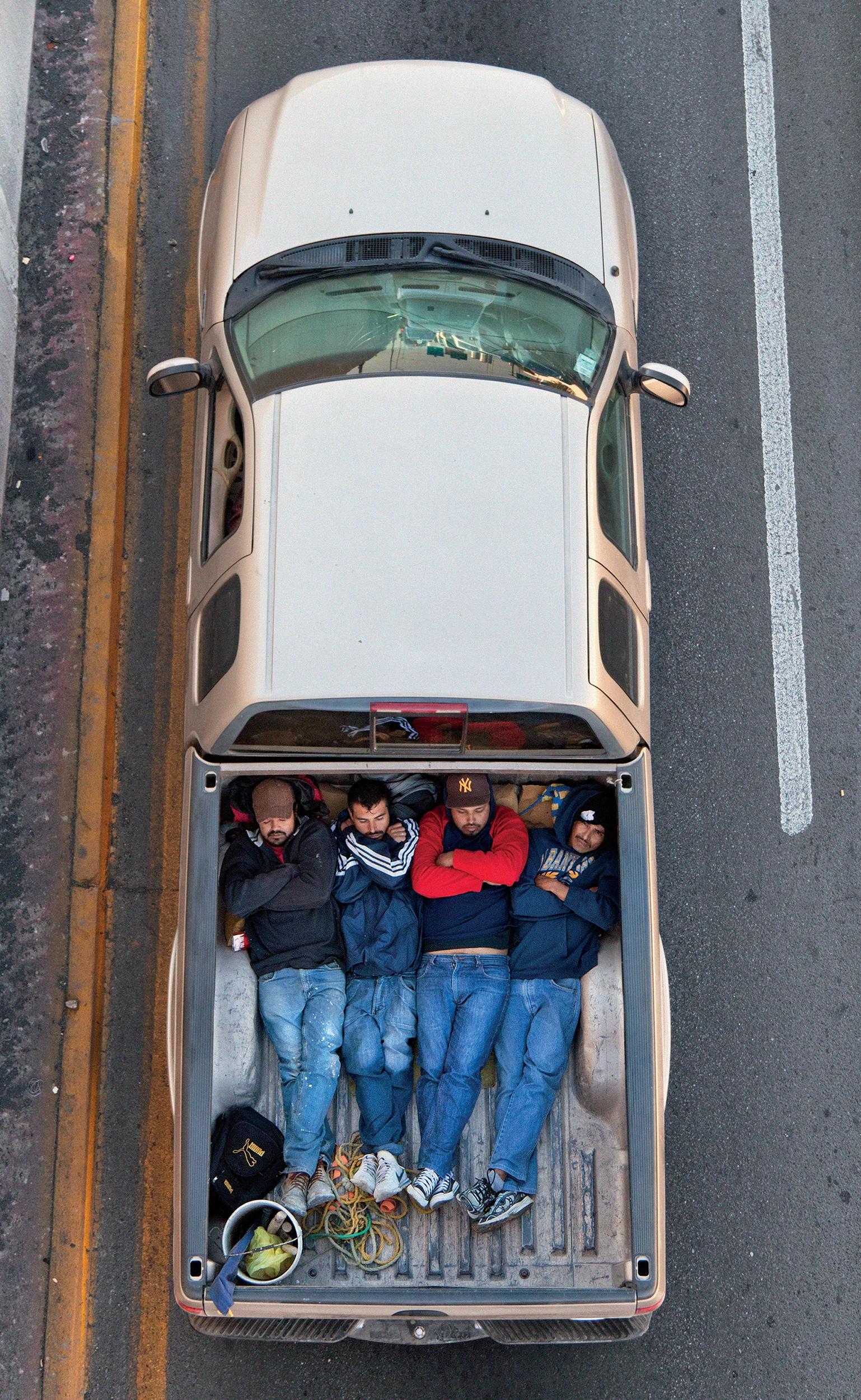 Fotografía de Alejandro Cartagena de la serie Carpoolers