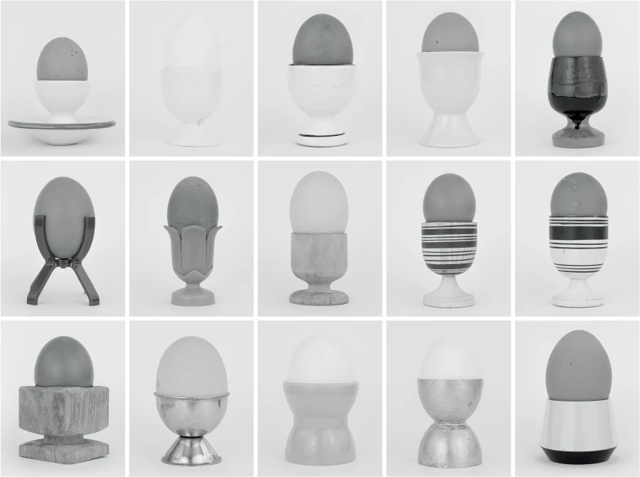Amaral & Barthes. <i>For Bernd and Hilla Becher</i>, from <i>If you please… Draw me an egg!</i> series, 2019. Courtesy of the artists.