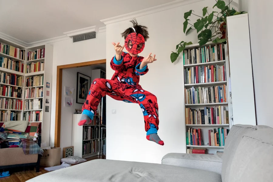 Jonás Bel. <em>Salto de Spider-Man para Paco</em>, from <em>Nico</em> series, 2020. Courtesy of the artist.