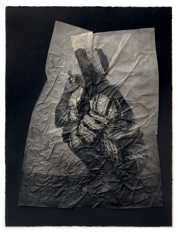 Stephanie Syjuco. <em>Interruption of Vision</em>, from <em>Afterimages</em> series, 2021. Courtesy of the artist, Catharine Clark Gallery, San Francisco, and Mullowney Printing, Portland.